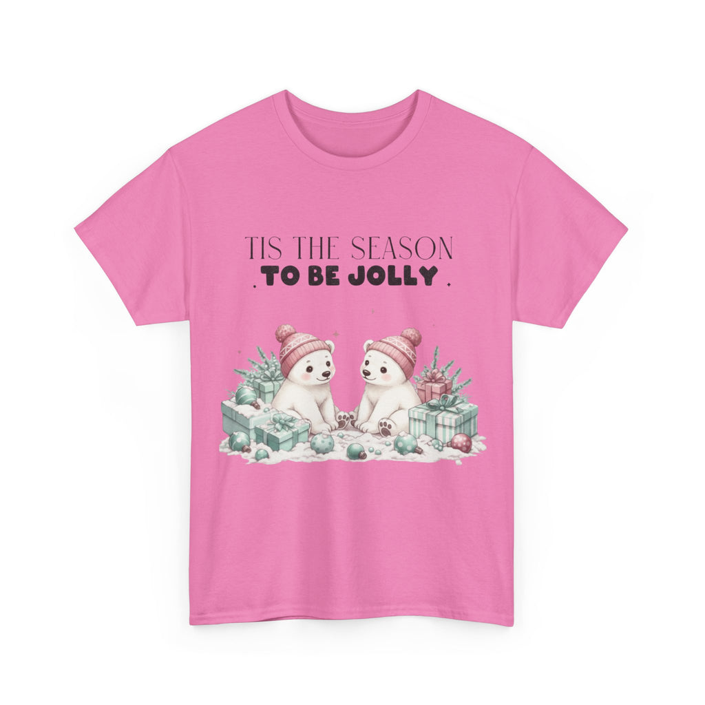 T-Shirt — "Tis the Season to Be Jolly" Polar Bear Christmas Tee