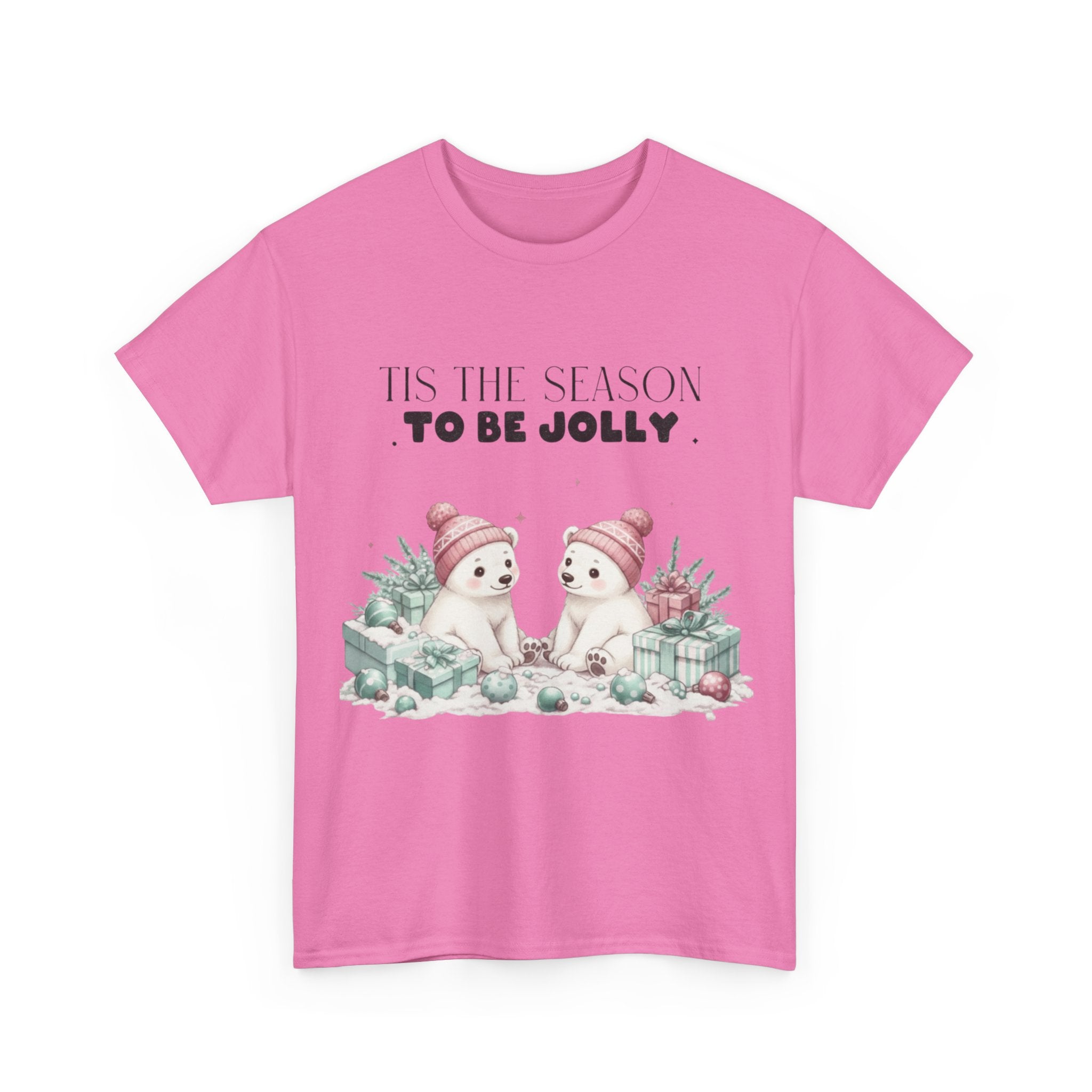 T-Shirt — "Tis the Season to Be Jolly" Polar Bear Christmas Tee