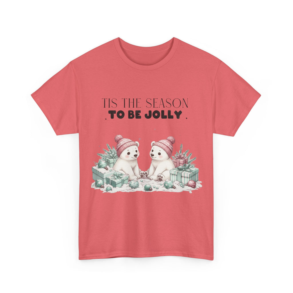 T-Shirt — "Tis the Season to Be Jolly" Polar Bear Christmas Tee