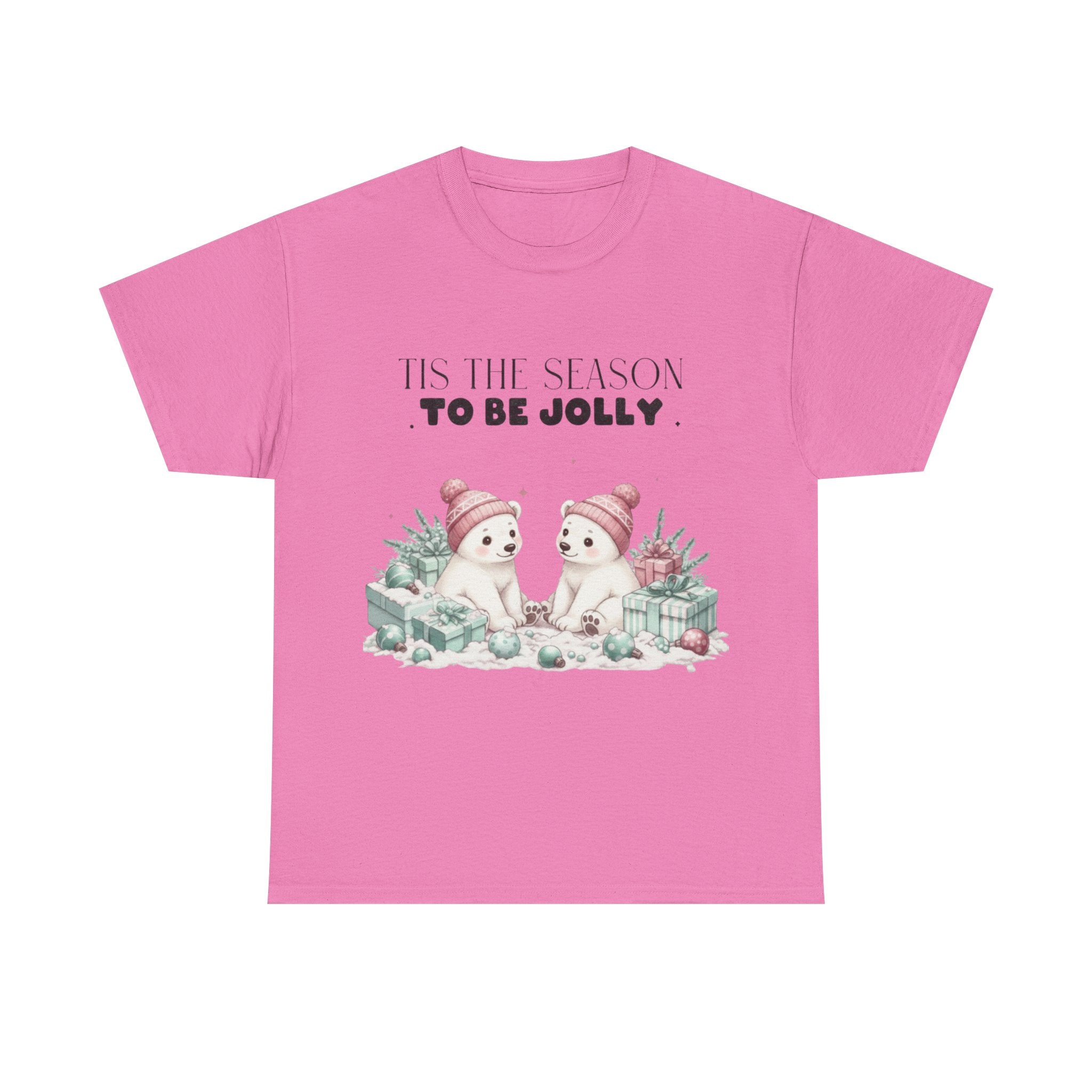 T-Shirt — "Tis the Season to Be Jolly" Polar Bear Christmas Tee